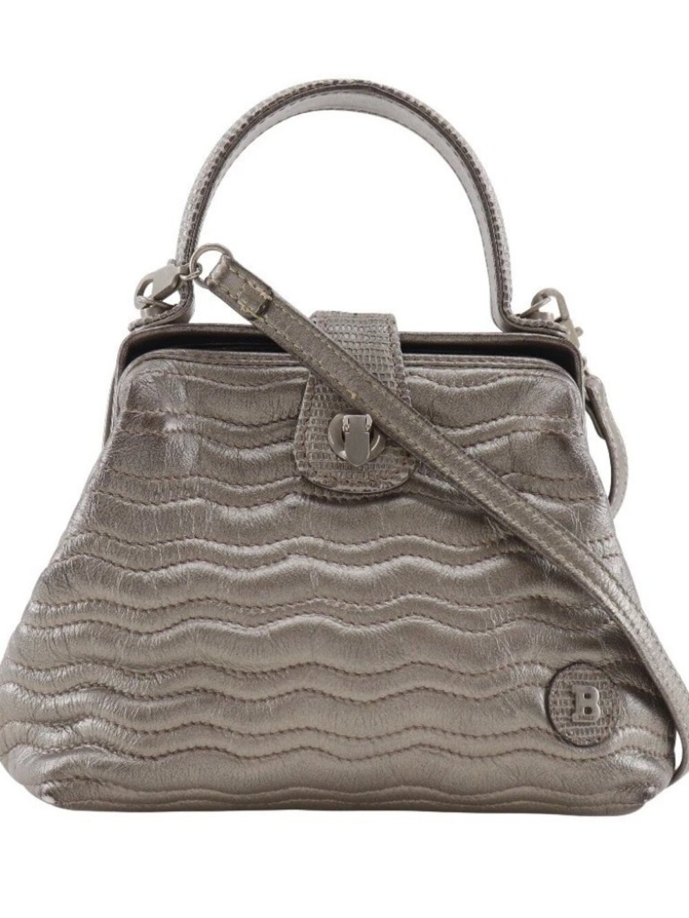BALLY 2WAYShoulder Handbag bronze leather Women